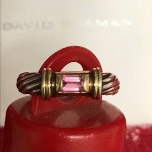 David Yurman Pink Tourlamine Ring